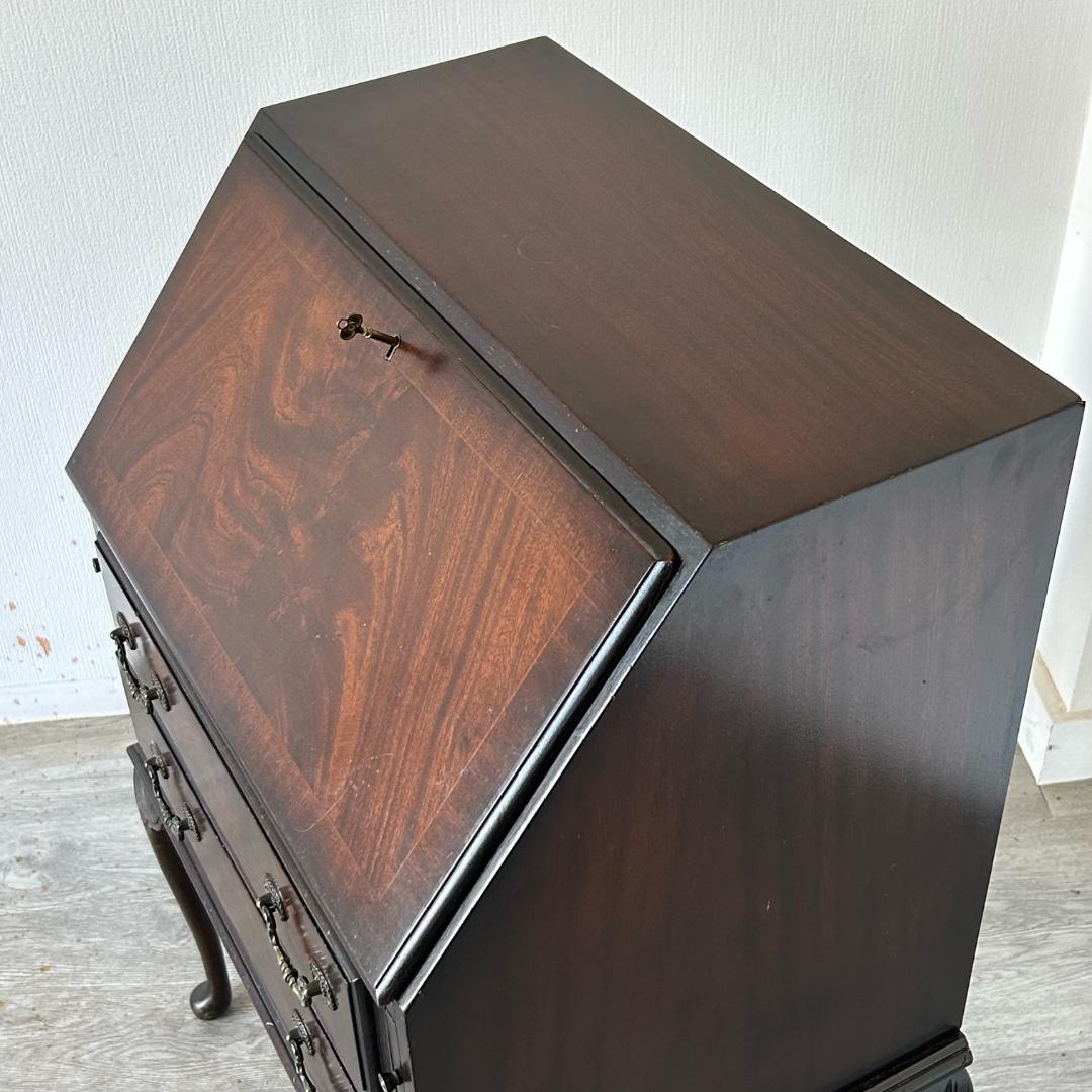 イギリス アンティーク 家具 ライティング ビューロー 英国 チェスト 538A