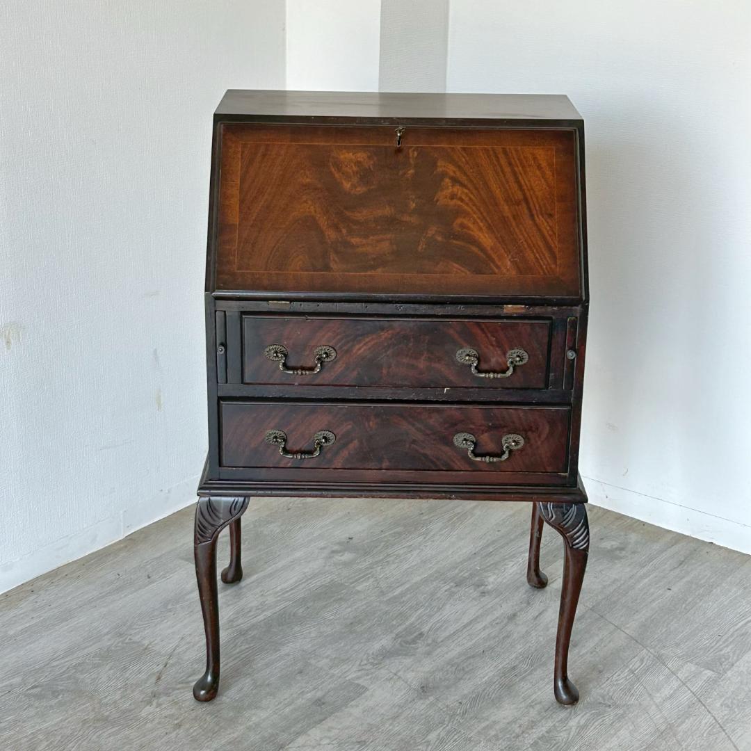 イギリス アンティーク 家具 ライティング ビューロー 英国 チェスト 538A