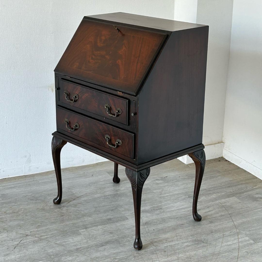 イギリス アンティーク 家具 ライティング ビューロー 英国 チェスト 538A