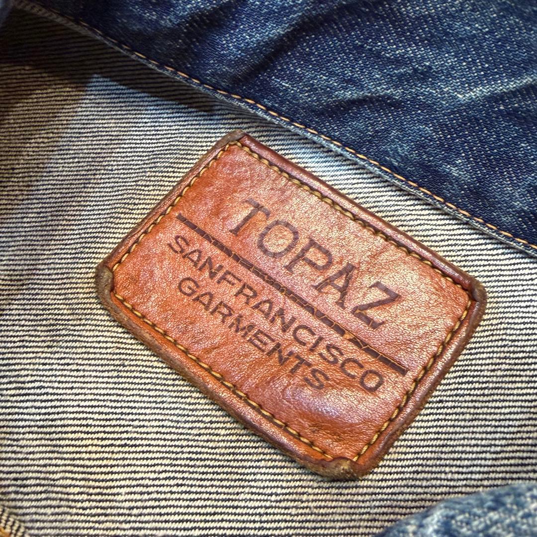 TOPAZ デニムジャケット インディゴ　大戦モデル　Gジャン　ヴィンテージ
