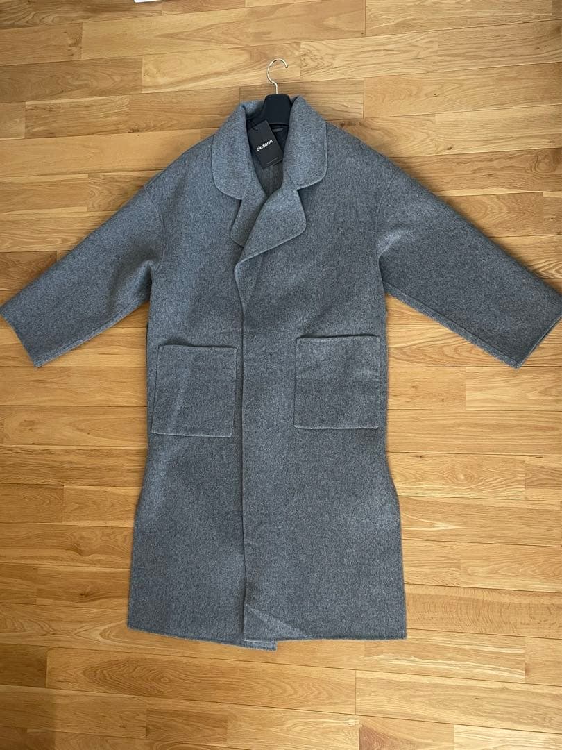 【新品】ok.soon light melton coat (gray1)