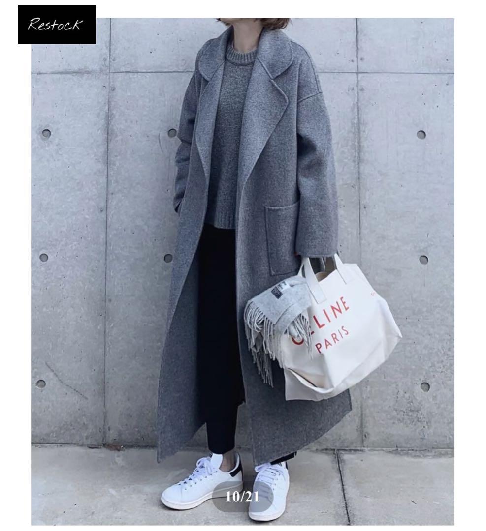 【新品】ok.soon light melton coat (gray1)