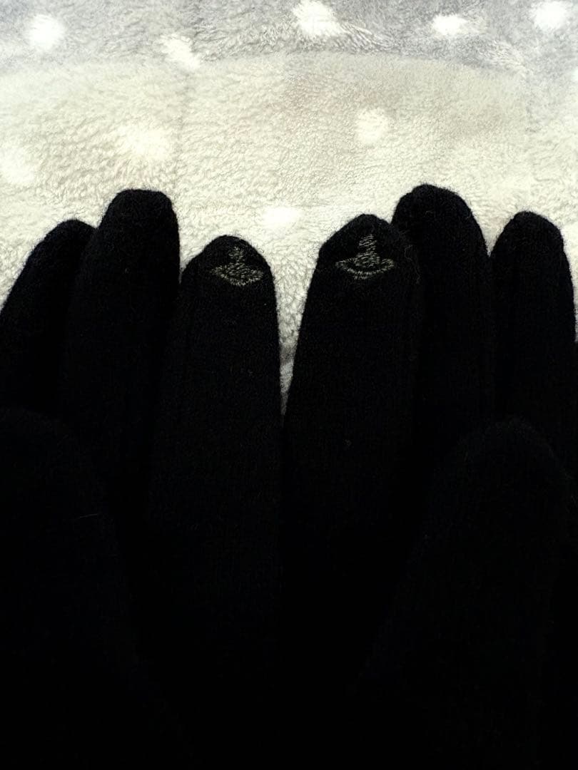 【美品】Vivienne Westwood ラムレザーウール切り替えグローブ手袋