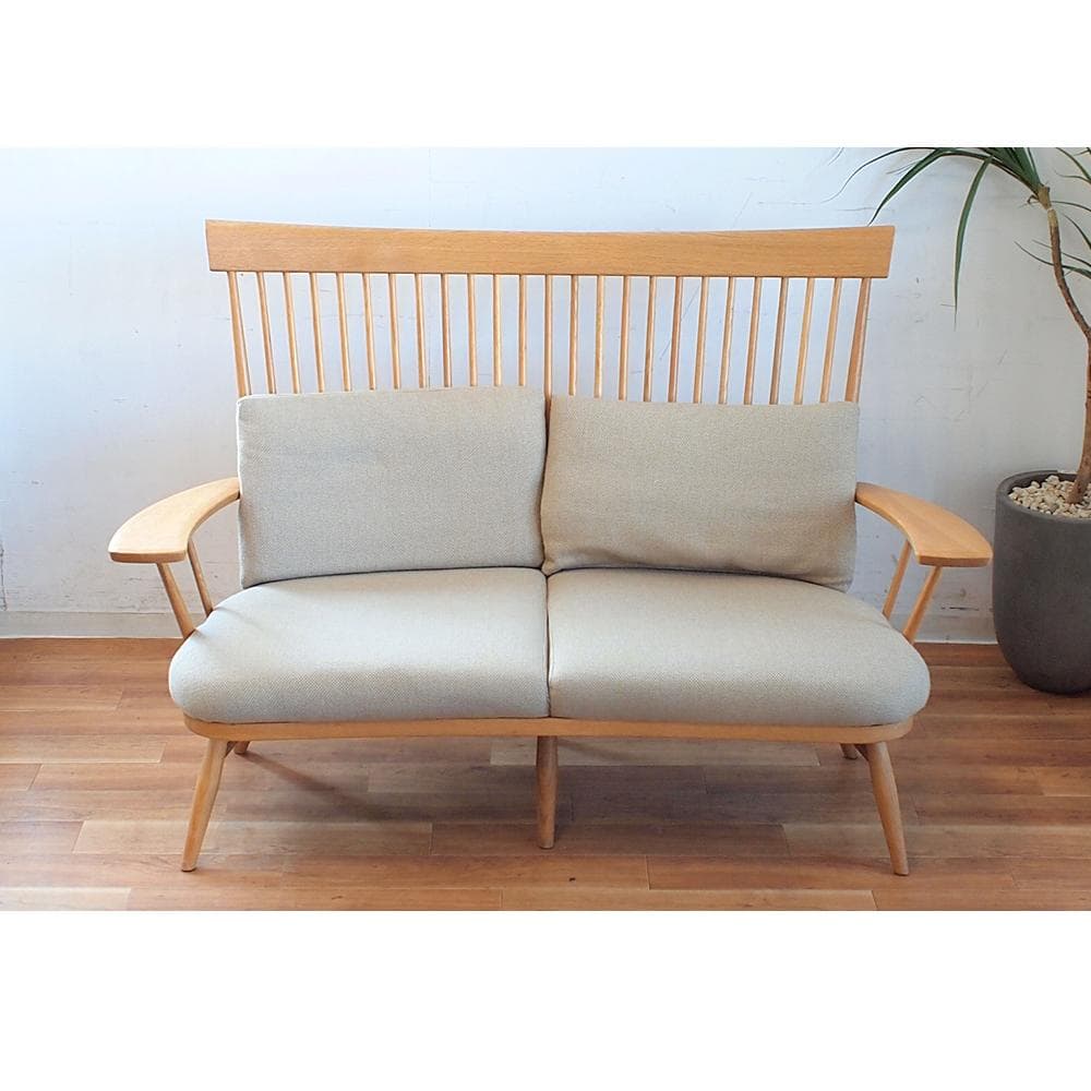 柏木工/KASHIWA 2人掛けソファ ウィンザースタイル ハイバック