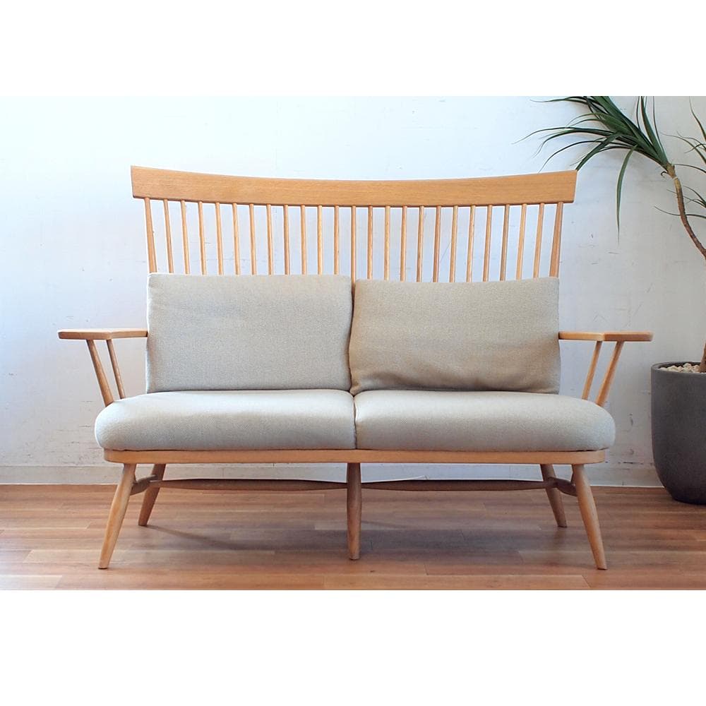 柏木工/KASHIWA 2人掛けソファ ウィンザースタイル ハイバック