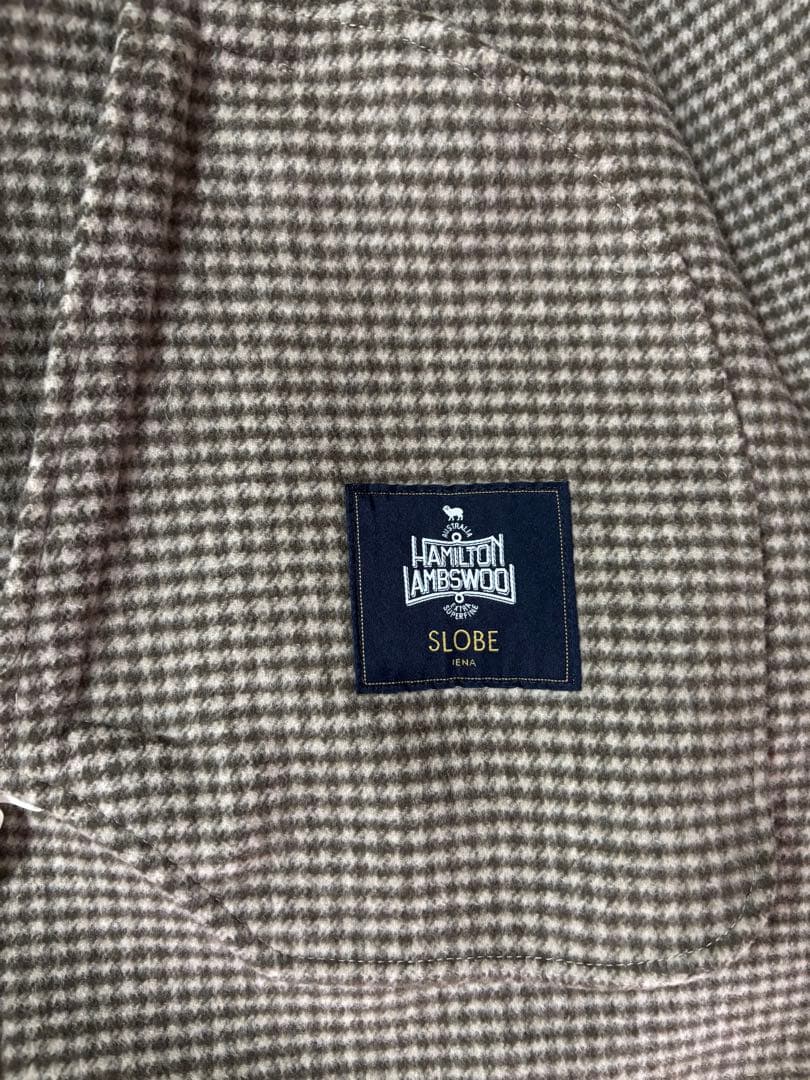 スローブイエナ　HAMILTON ダブルフェイス　ウールショートコクーンコート