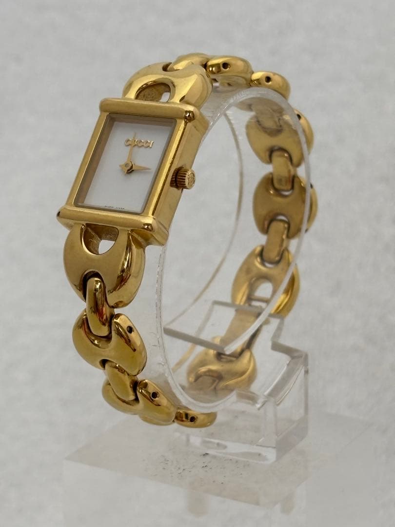 【美品】GUCCI グッチ クォーツ【1800L】純正ベルト【稼働品】レディース