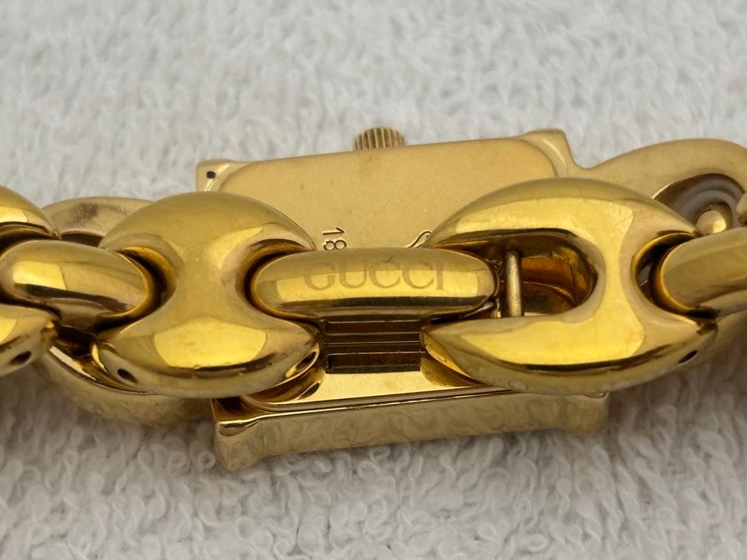 【美品】GUCCI グッチ クォーツ【1800L】純正ベルト【稼働品】レディース