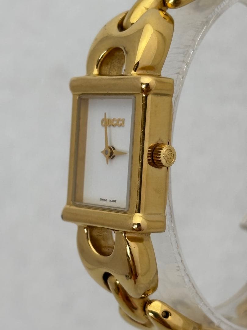 【美品】GUCCI グッチ クォーツ【1800L】純正ベルト【稼働品】レディース