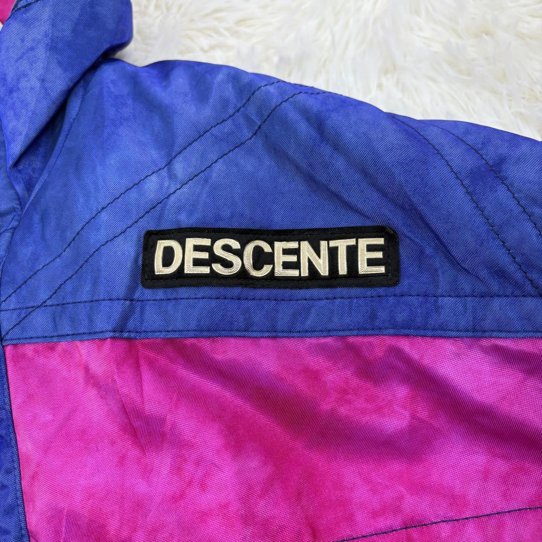 DESCENTE デサント XLサイズ スキーウェア 金ボタン 派手 レトロ