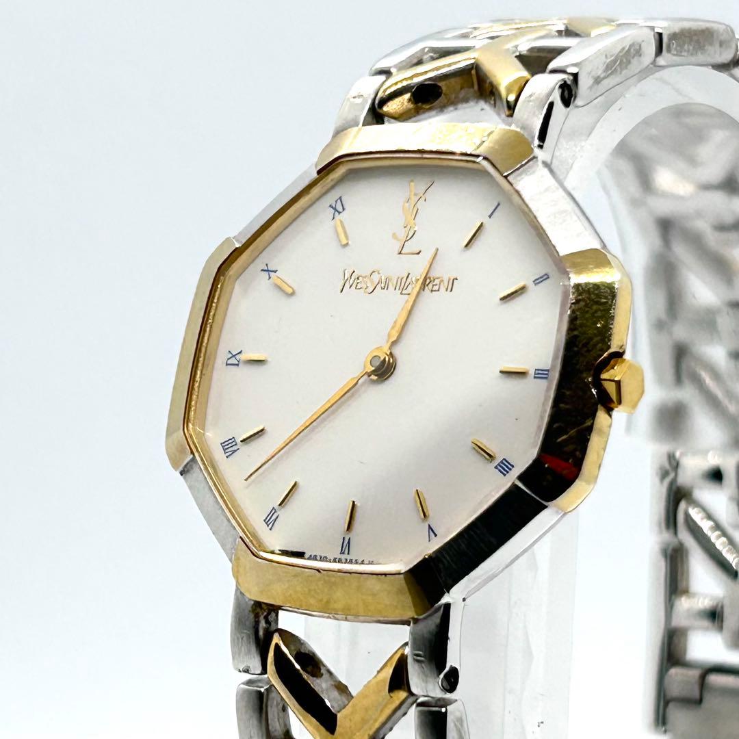 【新品電池/稼働品】イヴ・サンローラン 4620-E62135 コンビ クオーツ