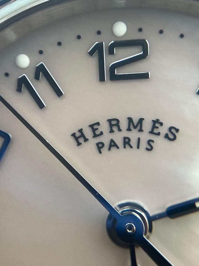 【極美品】エルメス クリッパー ナクレ CL4.230 12Pダイヤ 不動品Y