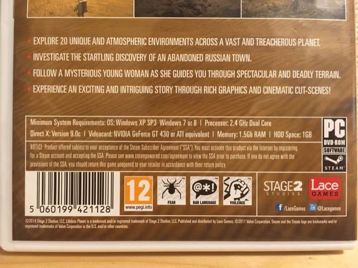 最後の値下げPCゲーム LIFELESS PLANET パッケージ版