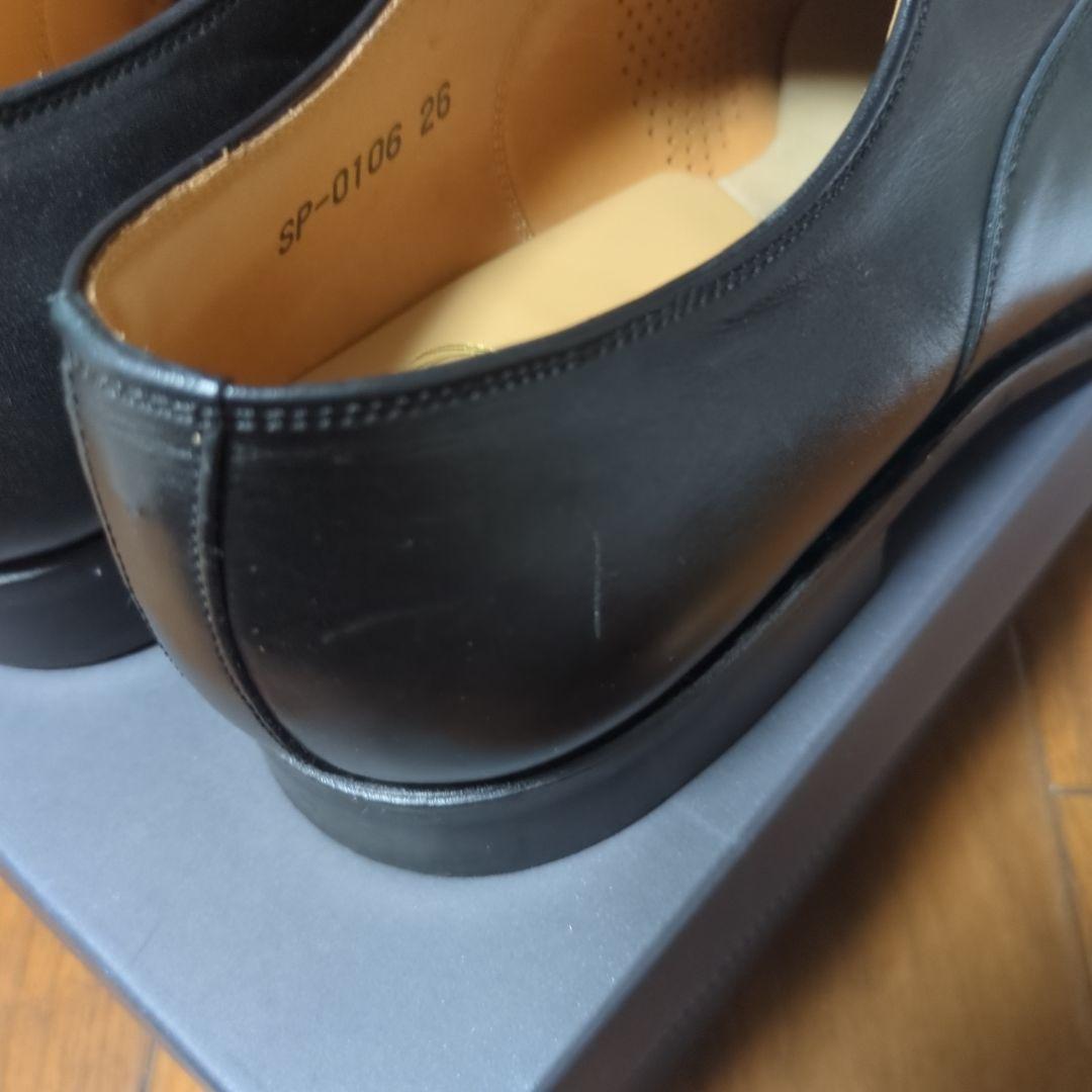 スコッチグレイン EEE 26.0cm 黒 アウトレット品SP0106 中古