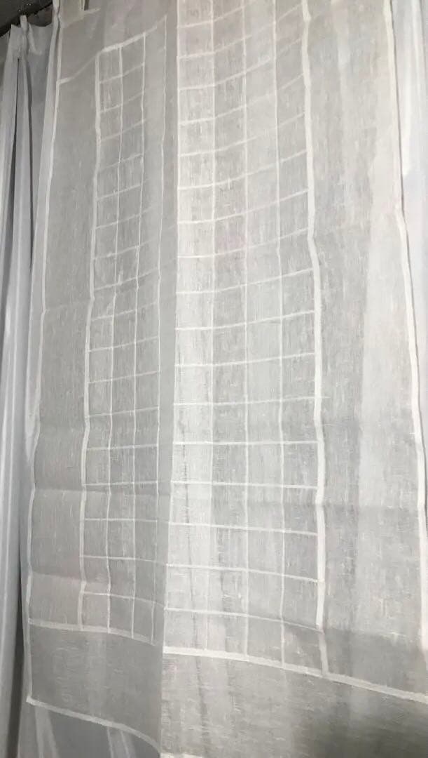 ポジャギ韓国148P特大158x78cm暖簾　モシ野麻伽耶伝統工芸