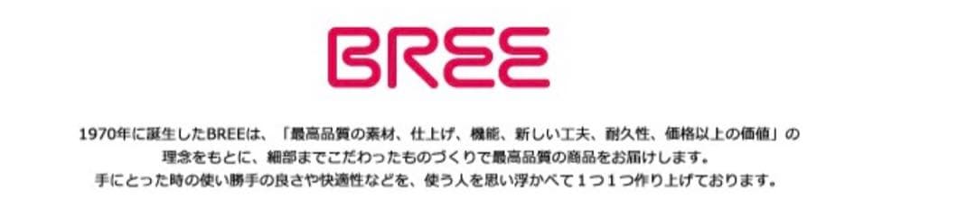 BREE レザーケース ベージュ