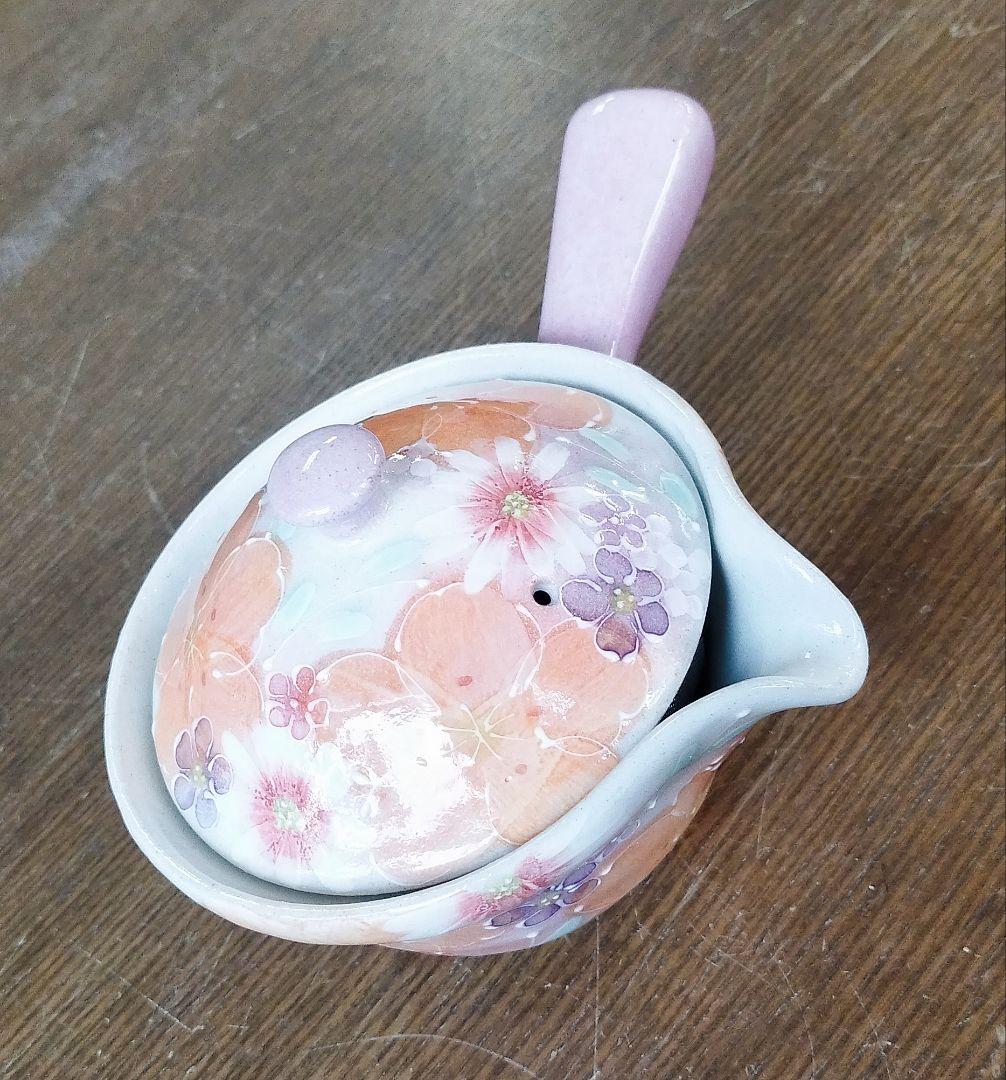 【新品・未使用】工房ゆずりは　紅彩京花　平急須　記念品　プレゼント　ティータイム