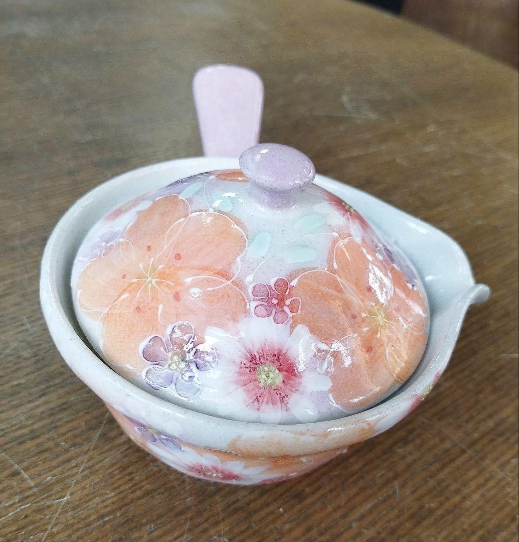 【新品・未使用】工房ゆずりは　紅彩京花　平急須　記念品　プレゼント　ティータイム