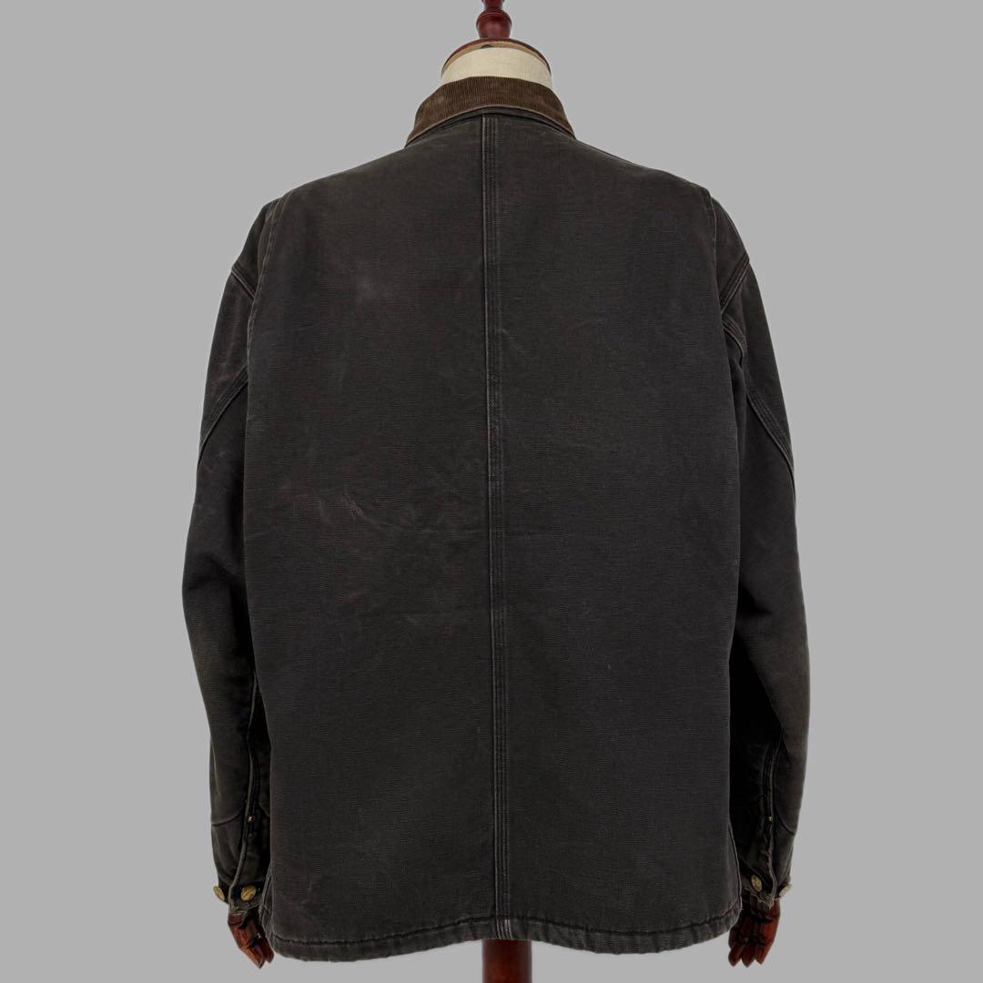carhartt USA製 フェード スミクロ ミシガンチョアコート XL 黒