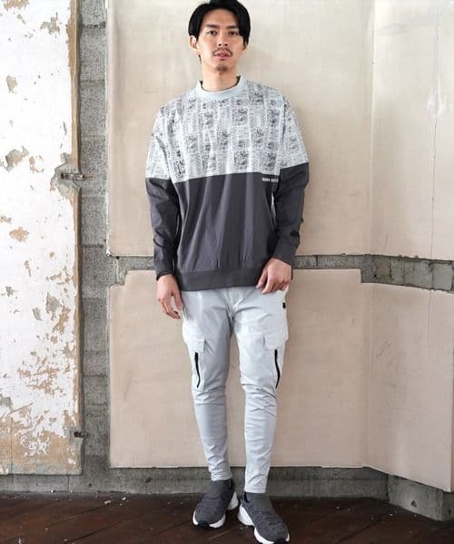 LUXE/R GOLF ストレッチ布帛カーゴパンツ 45940ICEM