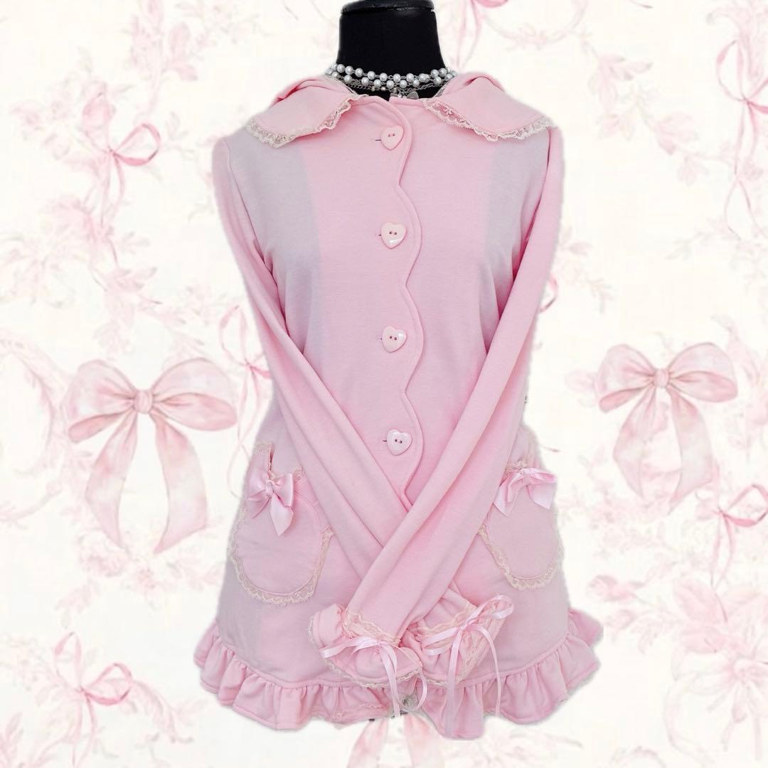 dear my love 夢展望 うさ耳 パーカー フリル　姫ギャル　ミニワンピ