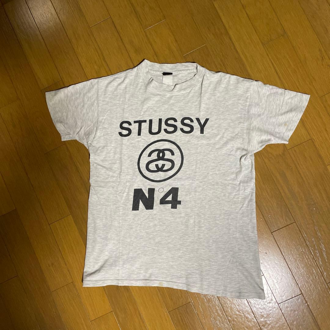 OLD STUSSY 80年台中期黒タグ N°4 グレー サイズ不明