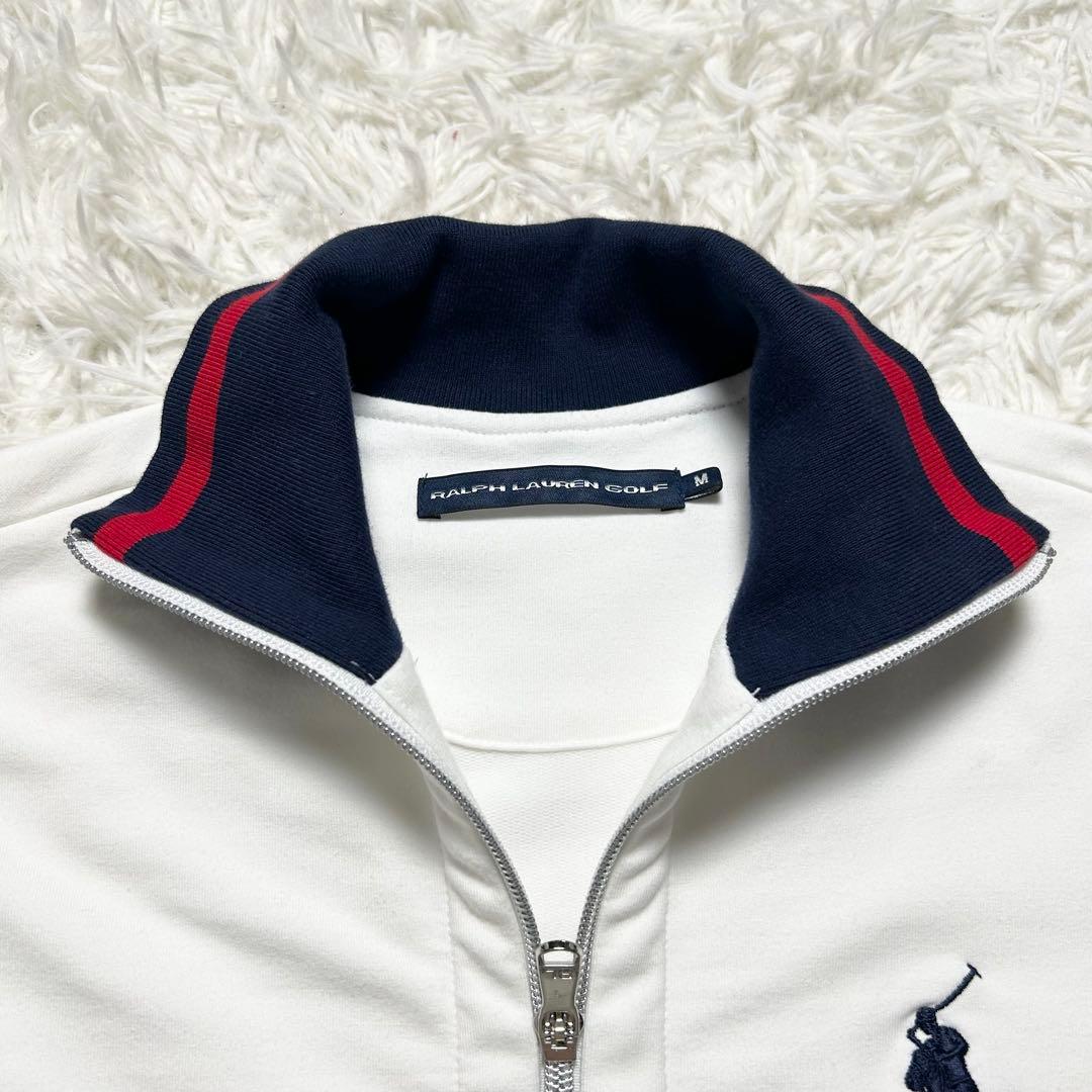 極上品 ラルフローレン トラックジャケット ジャージ ビッグポニー 白 ネイビー