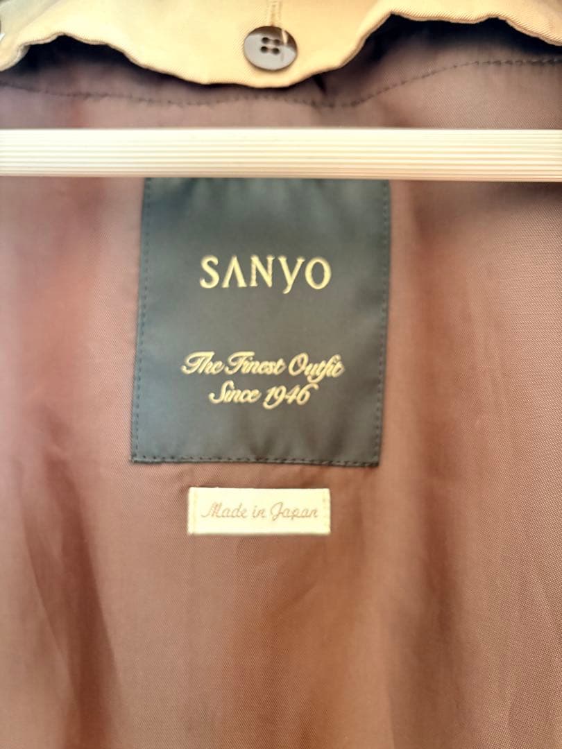 SANYO 100年コート　レディース　トレンチコート　サイズL