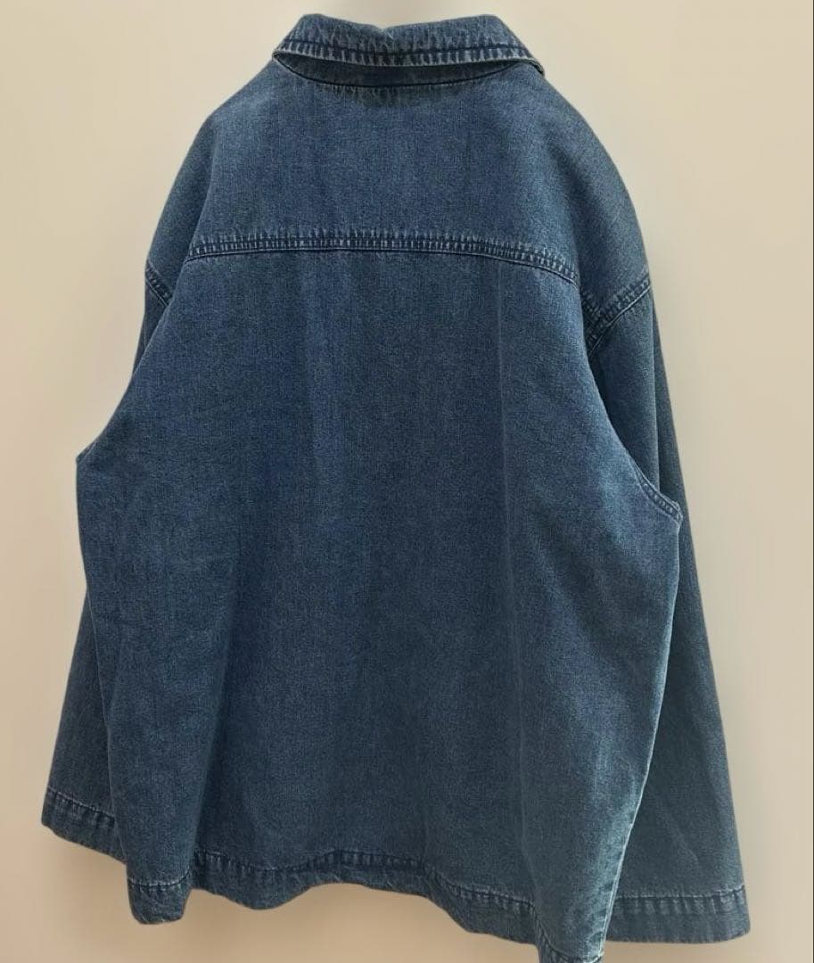 白タグ Eddie Bauer デニムカバーオール／90s エディーバウアー