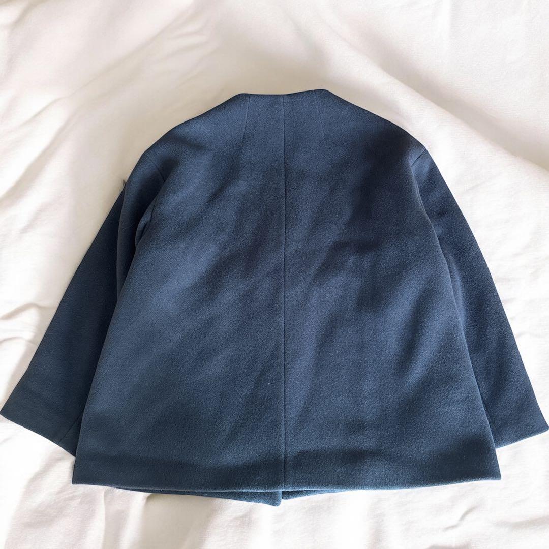 ✨近年モデル✨イエナ IENA マンテコ ノーカラーショートコート グレー 人気