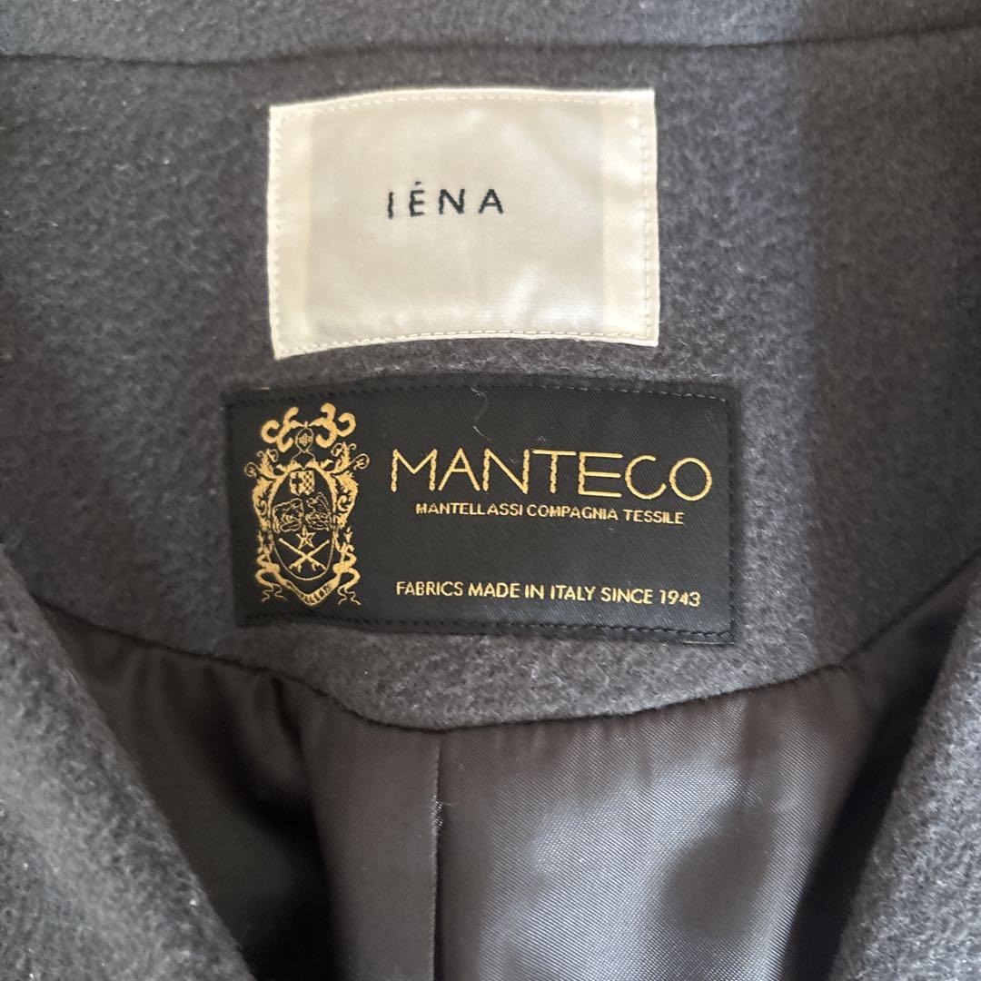 ✨近年モデル✨イエナ IENA マンテコ ノーカラーショートコート グレー 人気