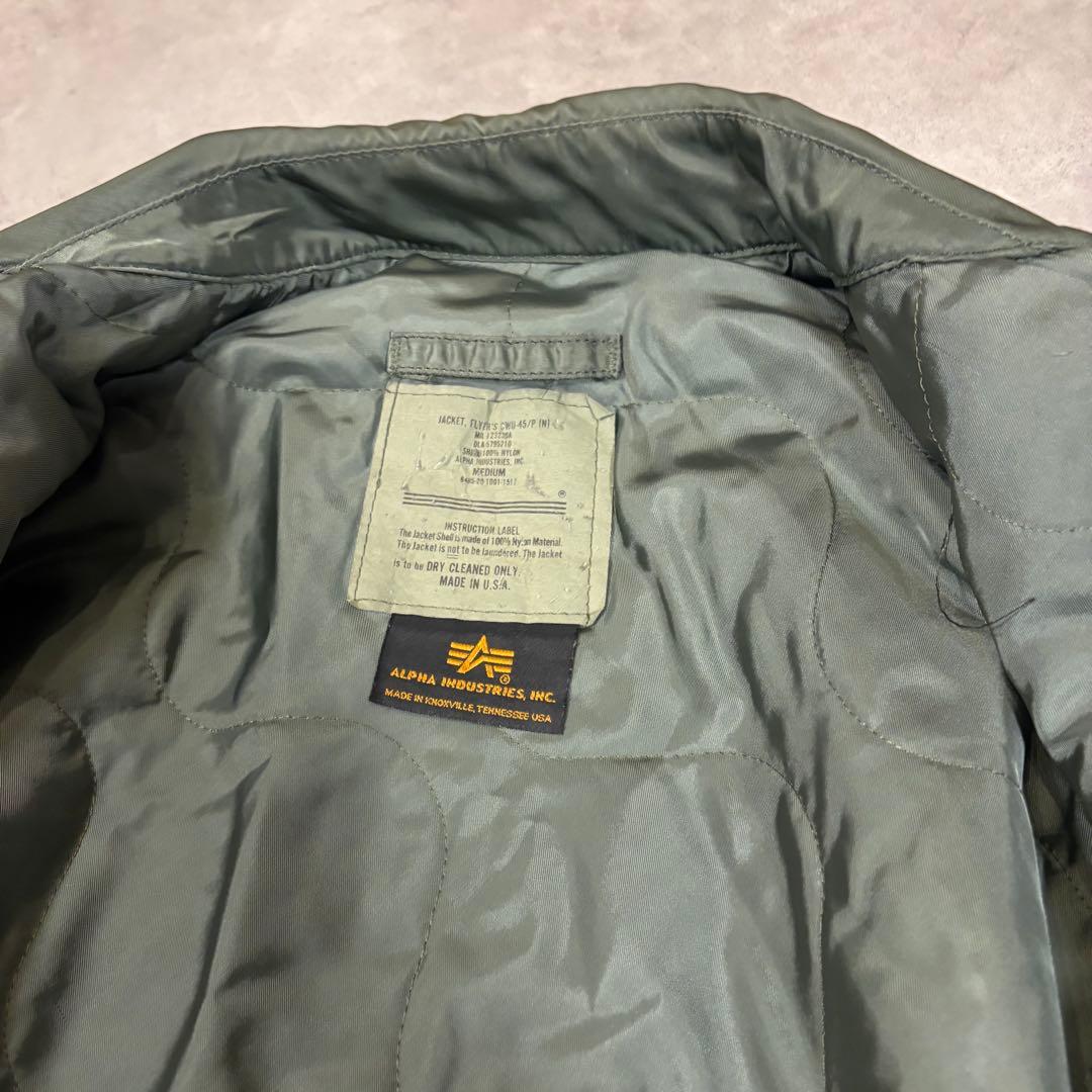 90s USA製　アルファ　CWU-45P フライトジャケット　M