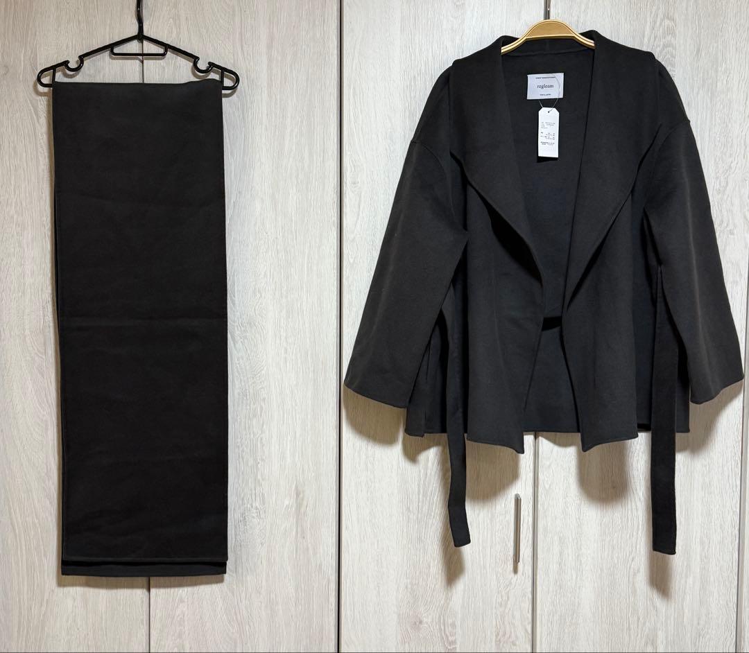 新品タグ付き　今期新作　regleam ストール付きショートコート