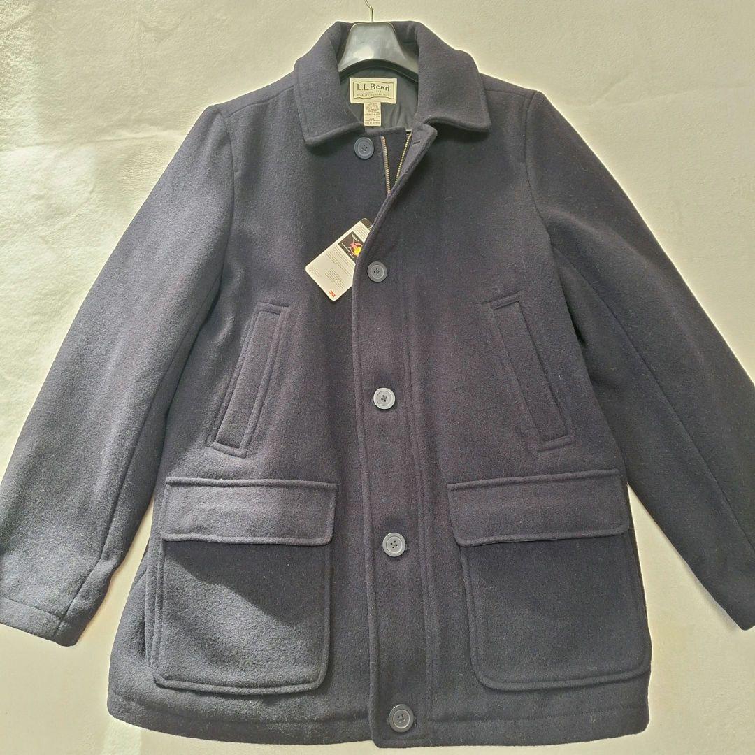 [美品未使用] L.L.Bean ウール100% 中綿シンサレート Pコート L