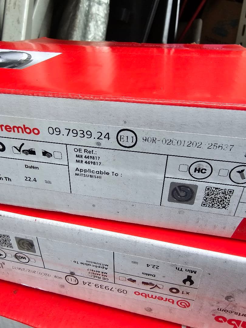 ランサーエボリューションX CZ4A 純正 brembo ブレーキローター1台分