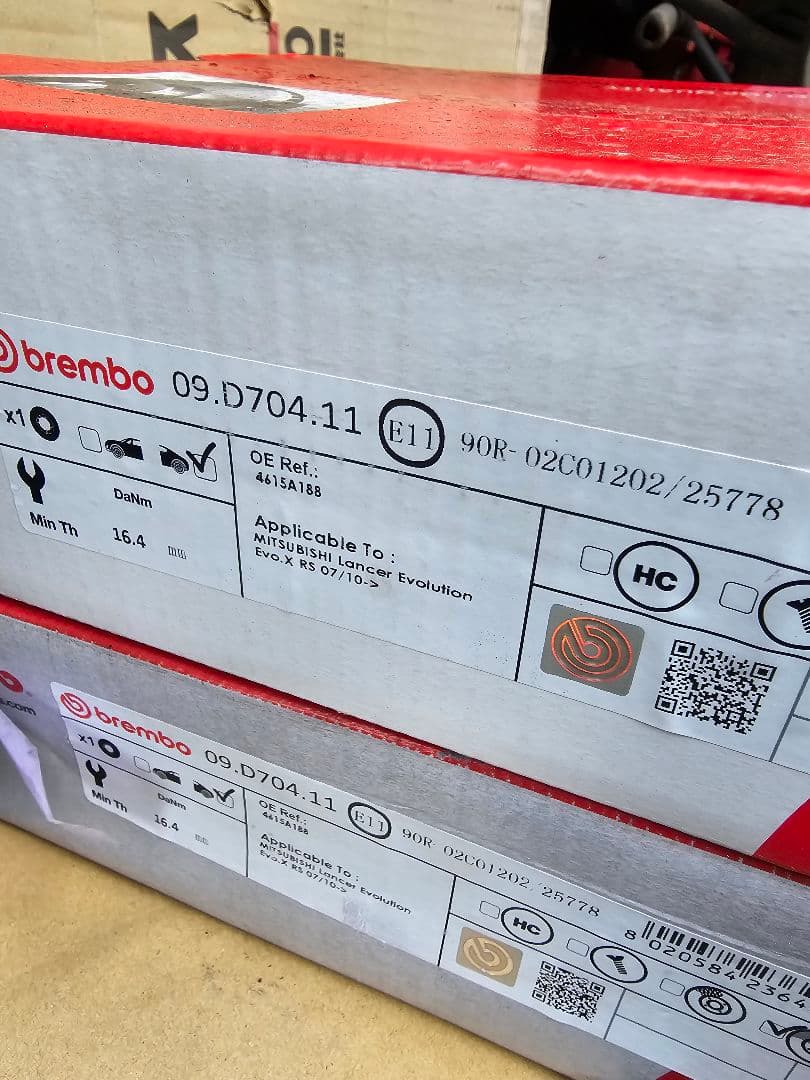 ランサーエボリューションX CZ4A 純正 brembo ブレーキローター1台分