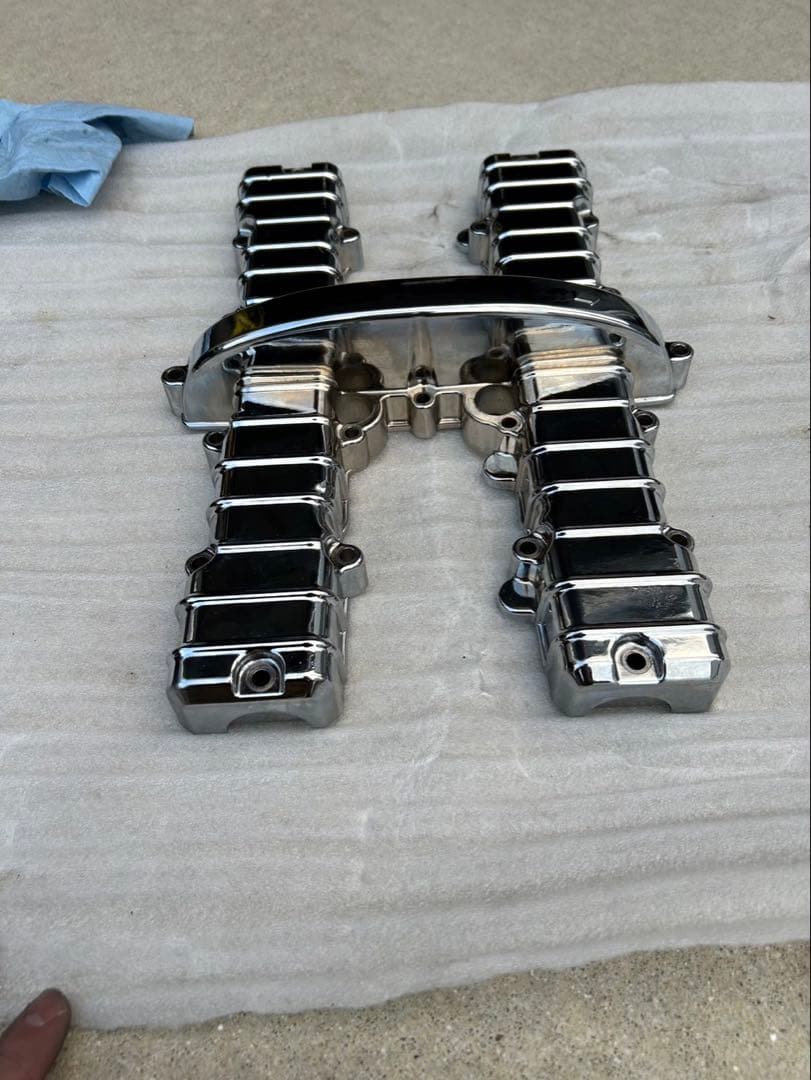 ゼファー400 メッキエンジンヘッドカバー