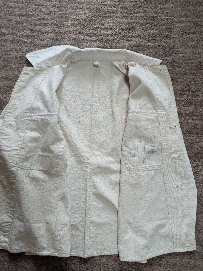 処分価格！貴重品　日本軍　作業着　上下セット　未使用？