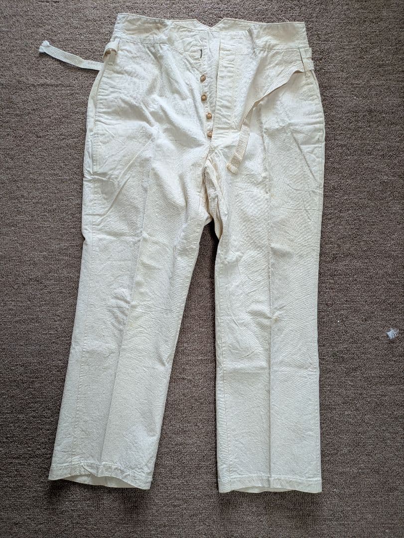 処分価格！貴重品　日本軍　作業着　上下セット　未使用？