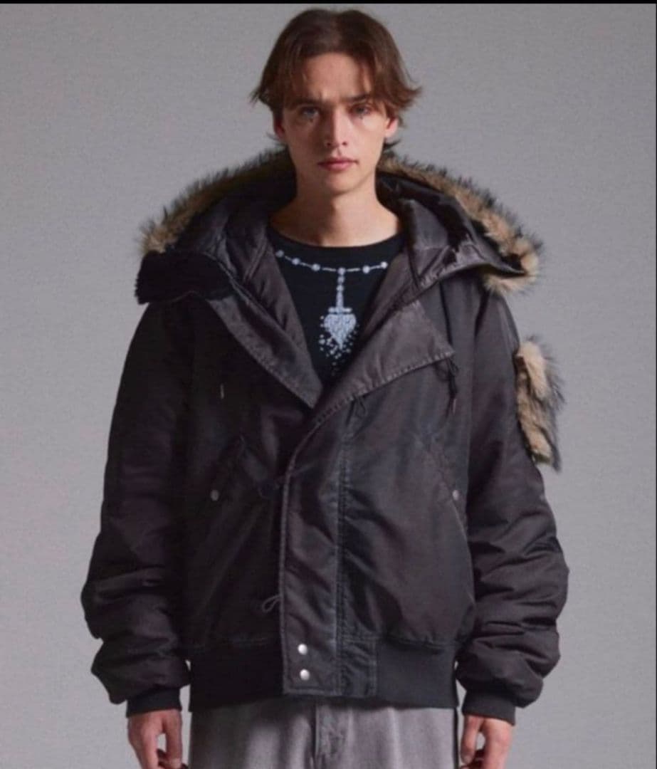 た*X様 即日発送【GRANCY】ファーポケットデザインフェードN2Bジャケット