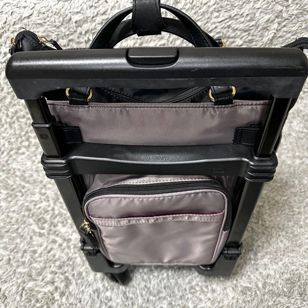 【極美品】SWANY キャリーバッグ レオパード　4輪　機内持ち込み可