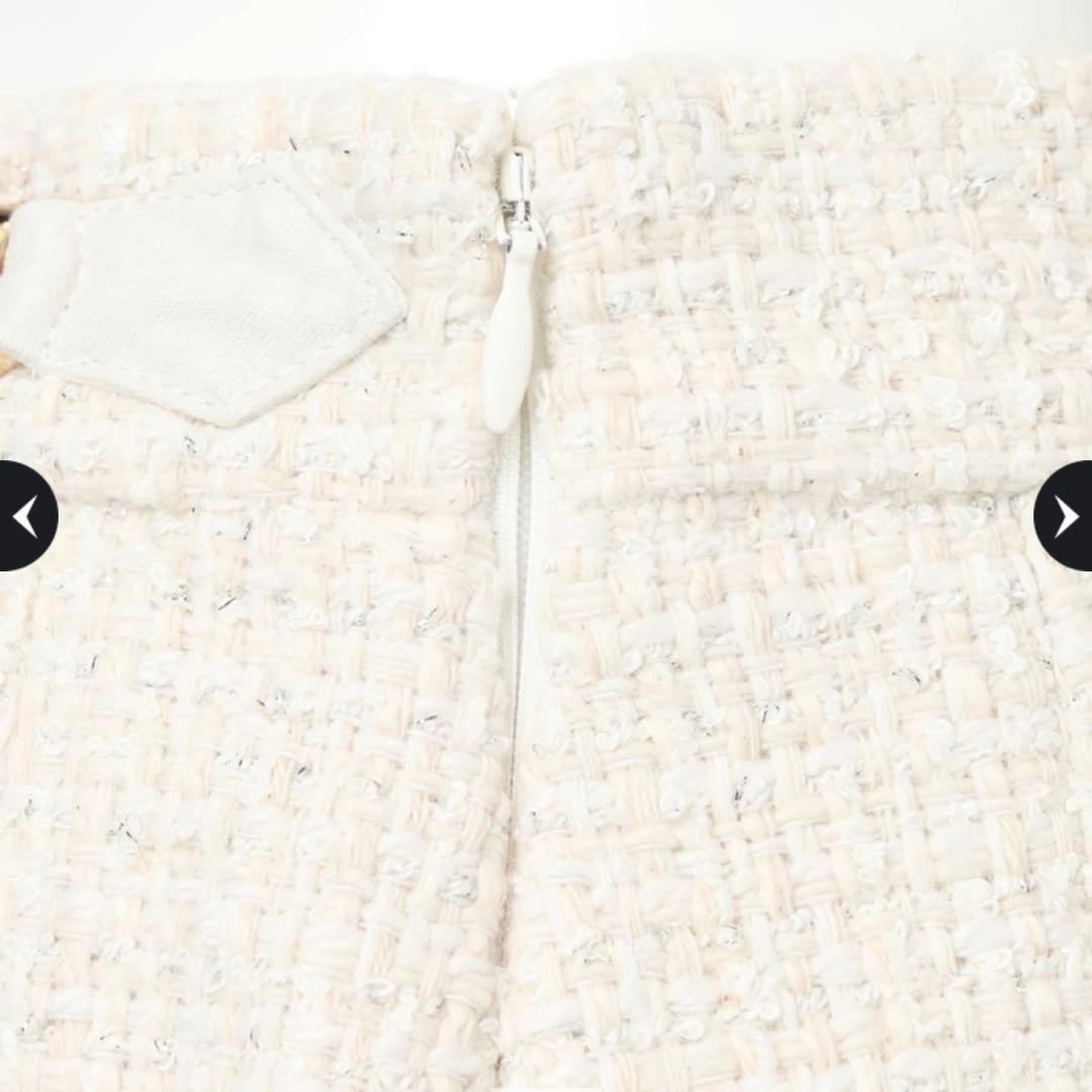 Rirandture ビット付ツイードミニスカート タグあり