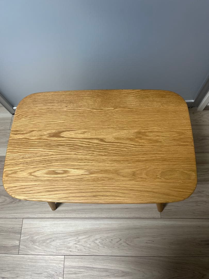 ブナ無垢材スツール　丸脚