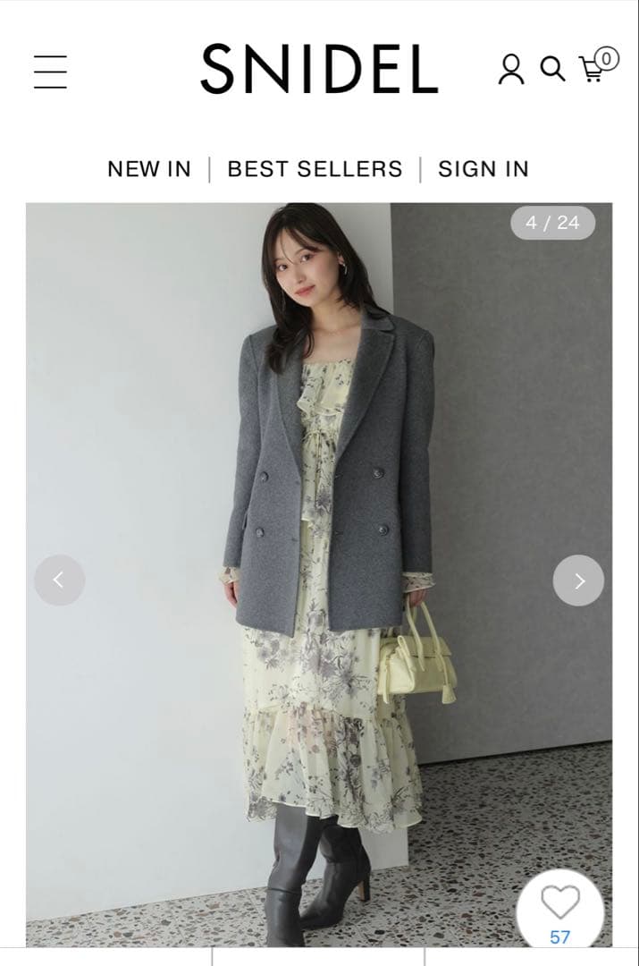 SNIDEL 25AW新作　テーラーリバージャケット