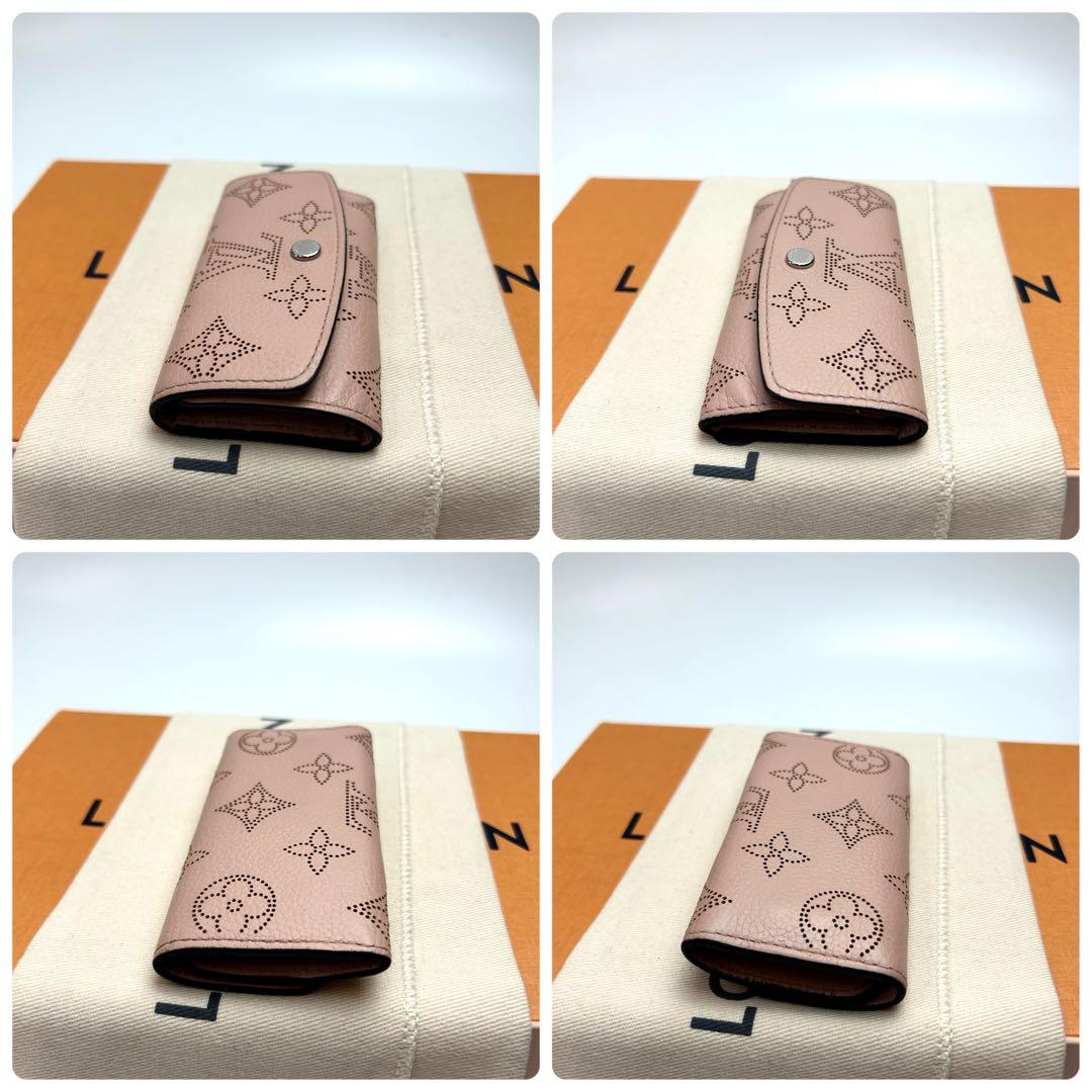 鑑定済 ルイヴィトン モノグラム マヒナピンク キーケース 4連