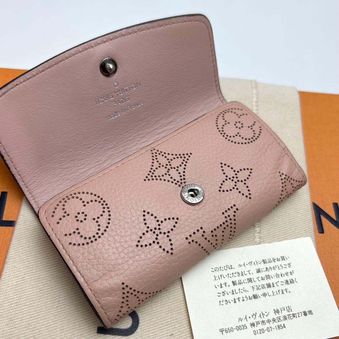 鑑定済 ルイヴィトン モノグラム マヒナピンク キーケース 4連