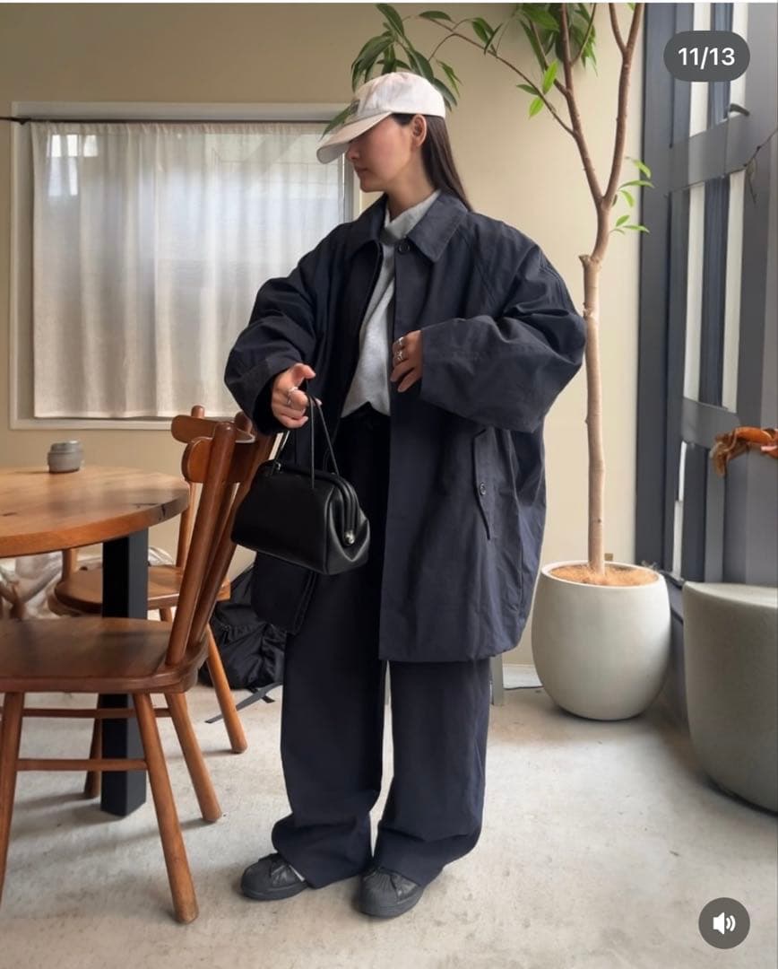 【A.subjjject】CottonNylonOverCollarJacket