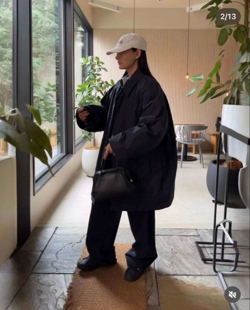 【A.subjjject】CottonNylonOverCollarJacket