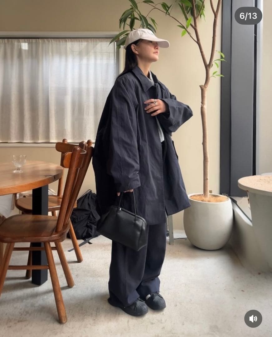 【A.subjjject】CottonNylonOverCollarJacket