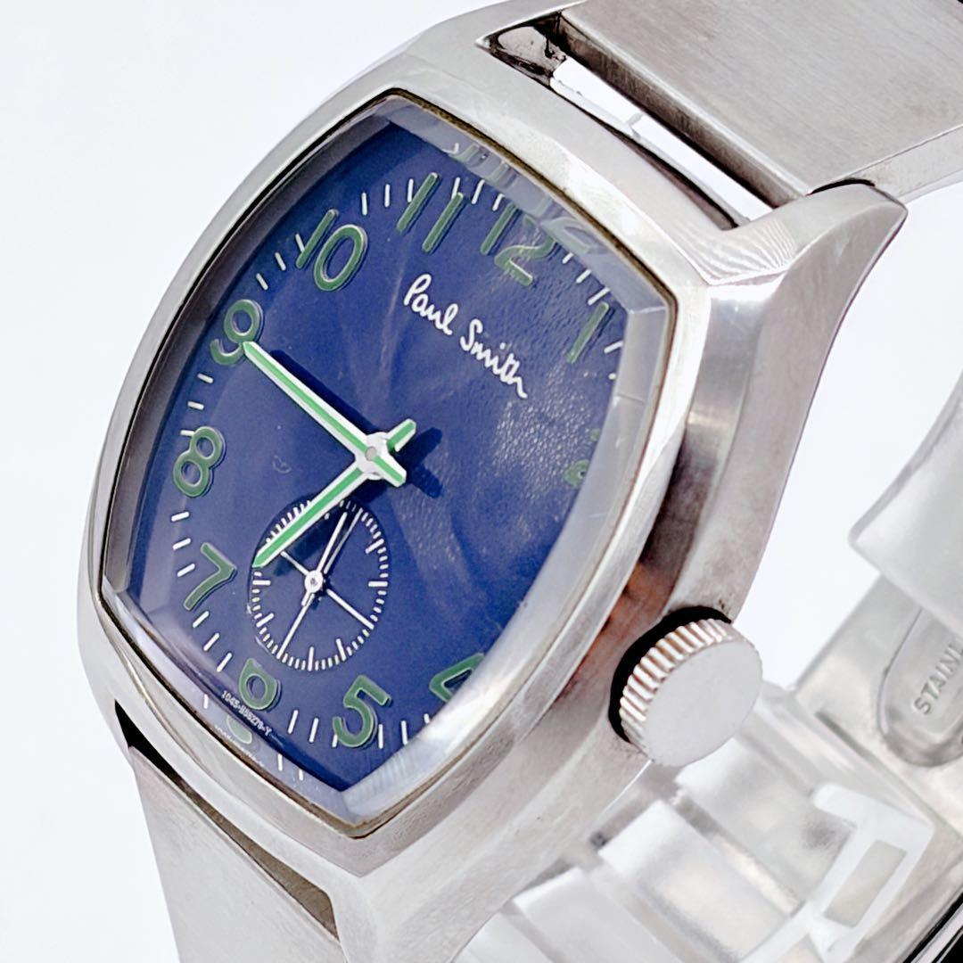 Paul Smith ポールスミス トノー型 スモセコ ネイビー 新品電池